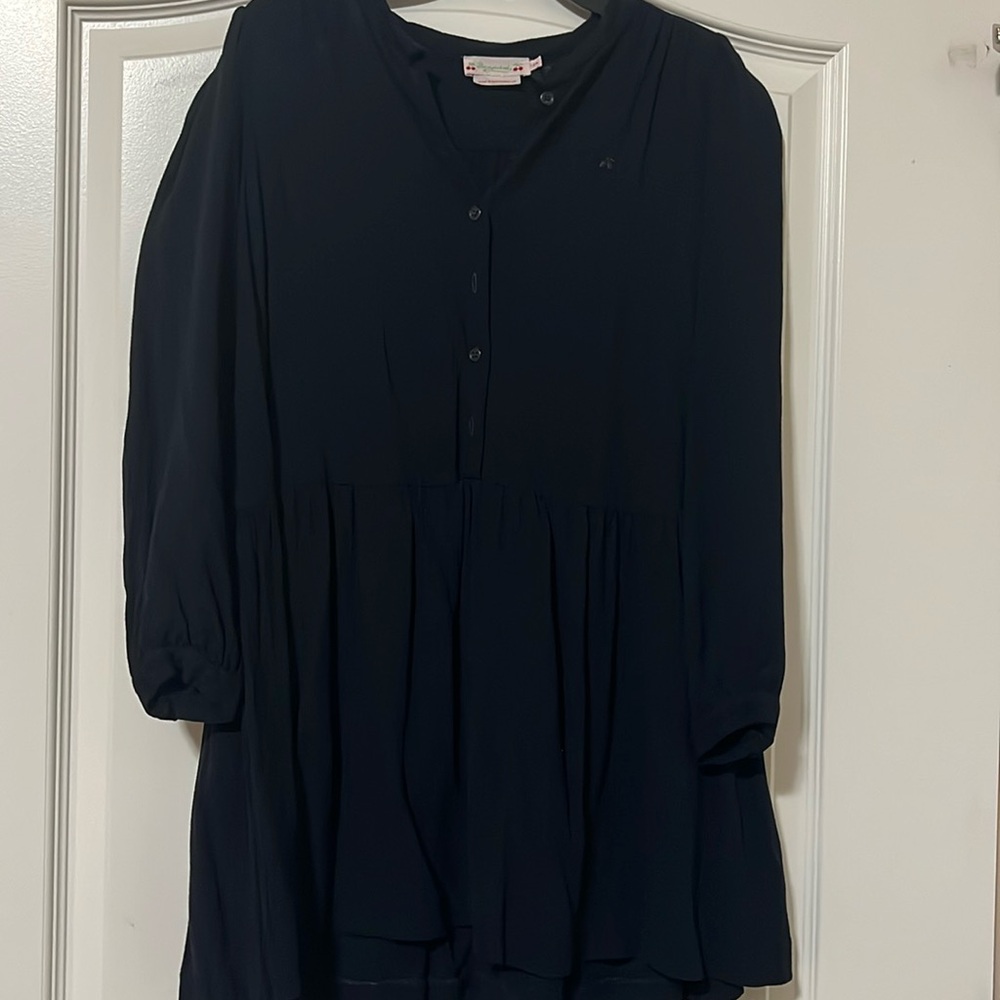 Bonpoint navy girls dress size 12, like new condition